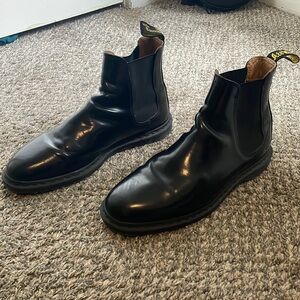 GRAEME II MEN'S SMOOTH LEATHER CHELSEA BOOTS Size 12 US / 11 UK / 46 EU